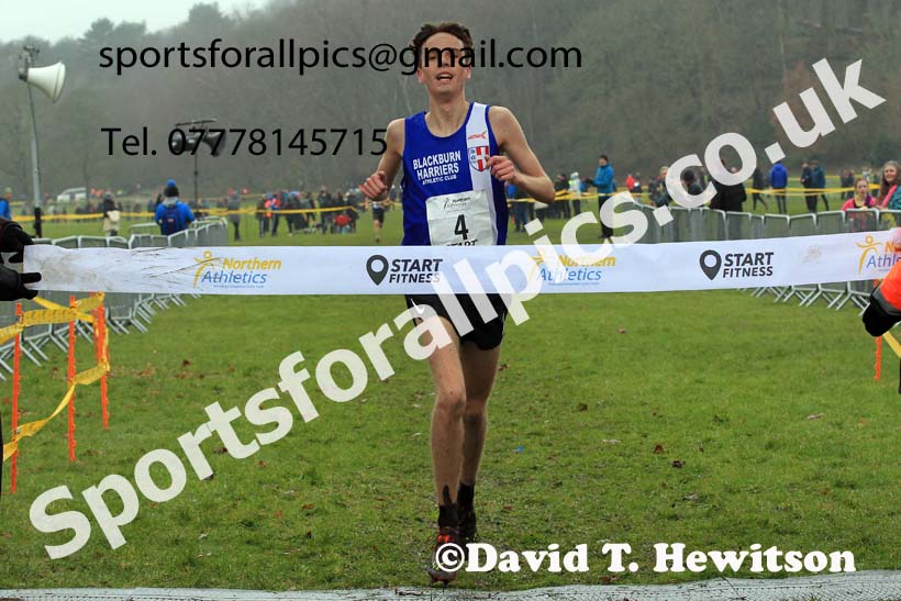 Junior Mens 2023 Northern Cross Country Champs., Witton Park, Blackburn. Photo: David T. Hewitson/Sports for All Pics